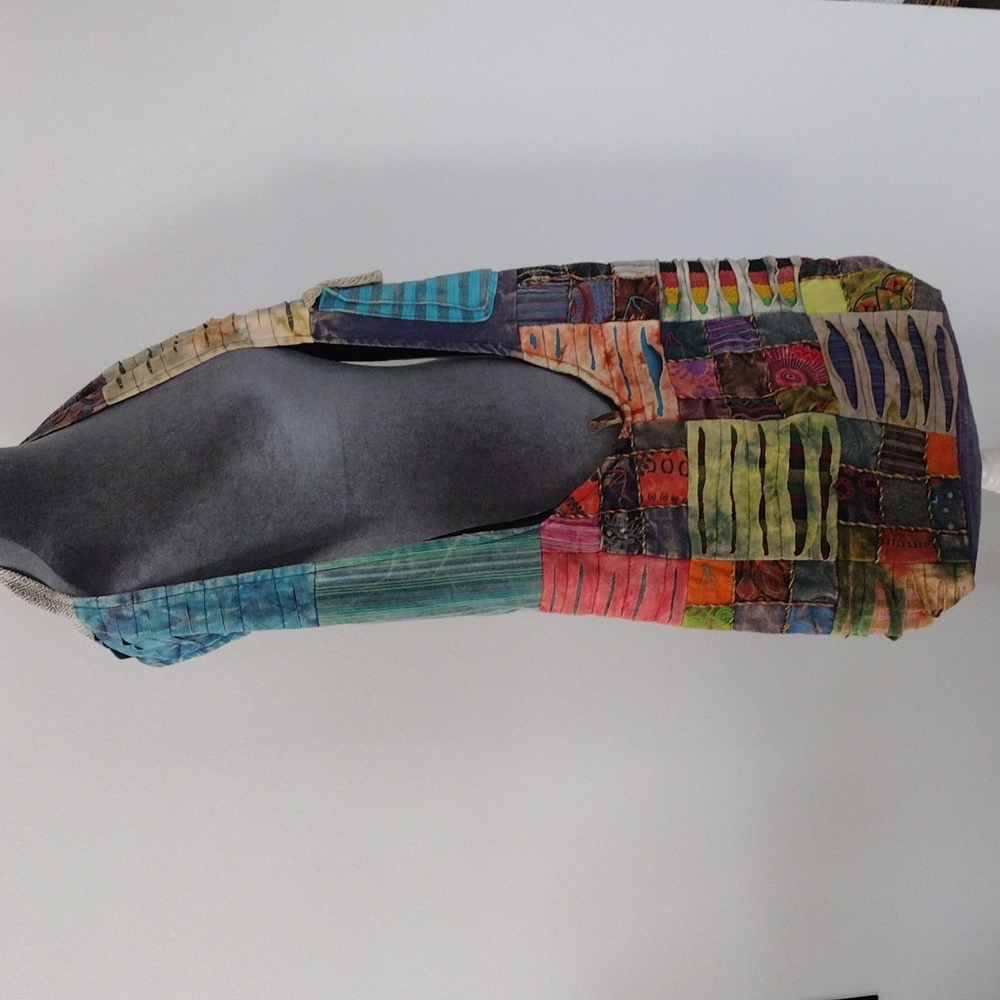 India Boutique Patchwork Multicolor Hobo Bag - image 2
